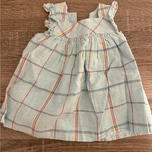 Janie and Jack Plaid Ruffle Sleeve Dress